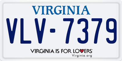 VA license plate VLV7379