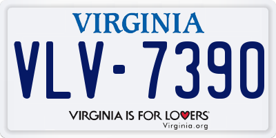 VA license plate VLV7390