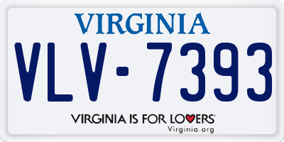 VA license plate VLV7393