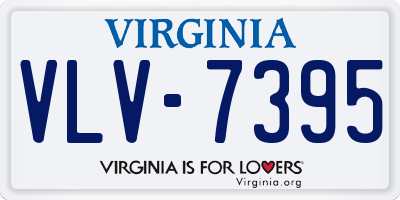 VA license plate VLV7395