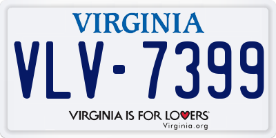 VA license plate VLV7399