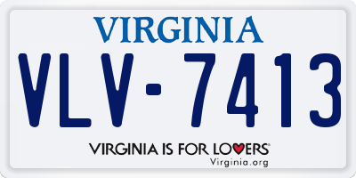 VA license plate VLV7413