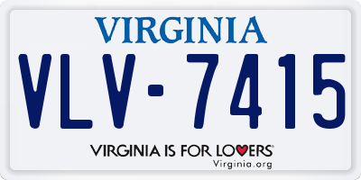 VA license plate VLV7415