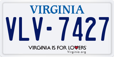 VA license plate VLV7427