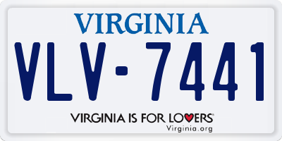 VA license plate VLV7441