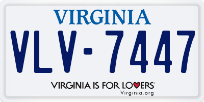 VA license plate VLV7447