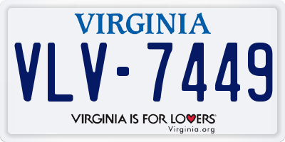 VA license plate VLV7449