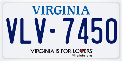 VA license plate VLV7450