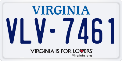 VA license plate VLV7461