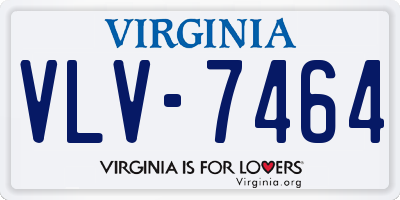 VA license plate VLV7464