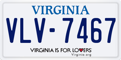 VA license plate VLV7467