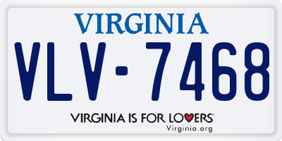 VA license plate VLV7468