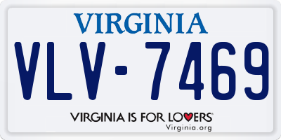 VA license plate VLV7469