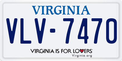 VA license plate VLV7470