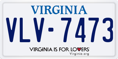 VA license plate VLV7473