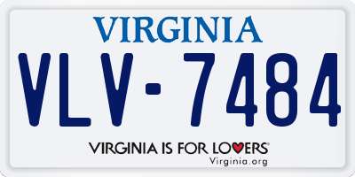 VA license plate VLV7484