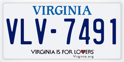 VA license plate VLV7491