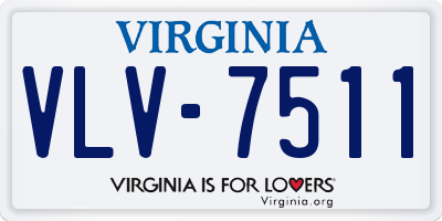 VA license plate VLV7511