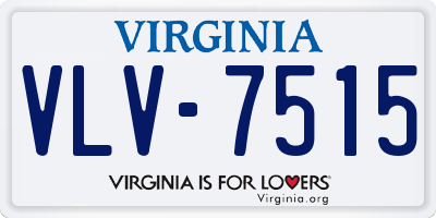 VA license plate VLV7515