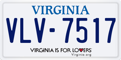 VA license plate VLV7517