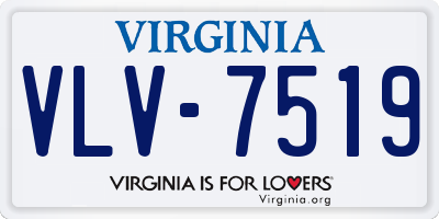 VA license plate VLV7519