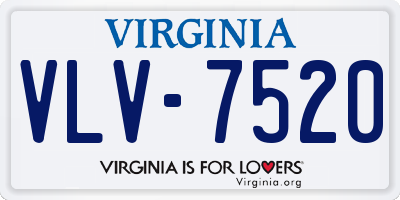 VA license plate VLV7520