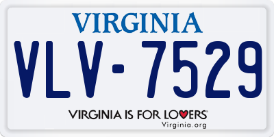 VA license plate VLV7529