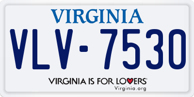 VA license plate VLV7530