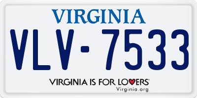 VA license plate VLV7533