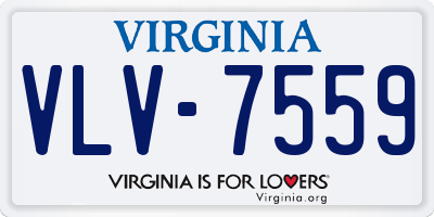 VA license plate VLV7559