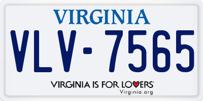 VA license plate VLV7565