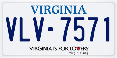 VA license plate VLV7571