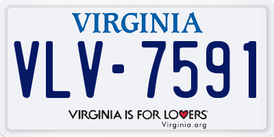 VA license plate VLV7591