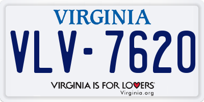 VA license plate VLV7620