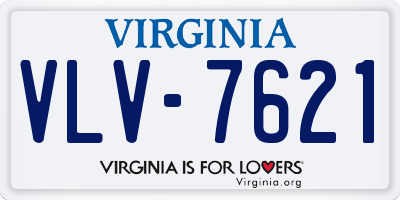 VA license plate VLV7621