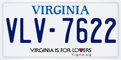 VA license plate VLV7622