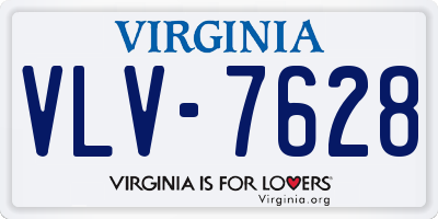 VA license plate VLV7628