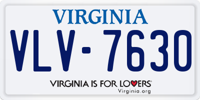 VA license plate VLV7630