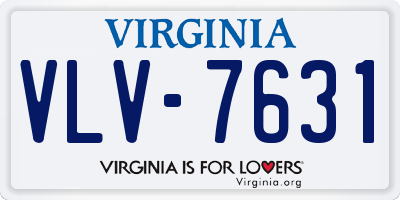 VA license plate VLV7631