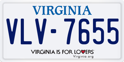 VA license plate VLV7655