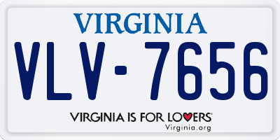 VA license plate VLV7656