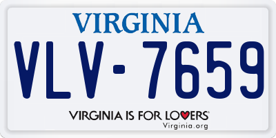 VA license plate VLV7659