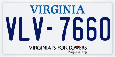 VA license plate VLV7660