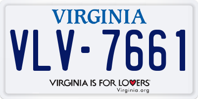 VA license plate VLV7661