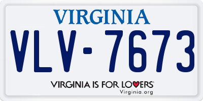 VA license plate VLV7673