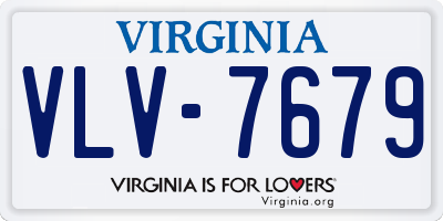 VA license plate VLV7679