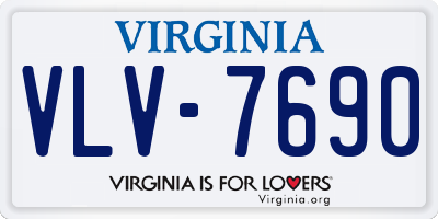 VA license plate VLV7690