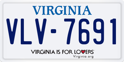 VA license plate VLV7691