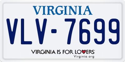 VA license plate VLV7699