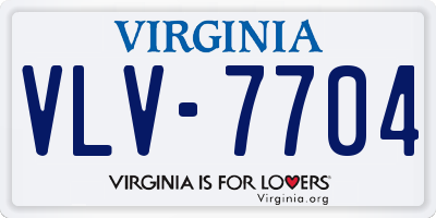 VA license plate VLV7704